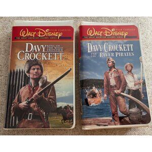 2 Walt Disney Davy Crockett VHS